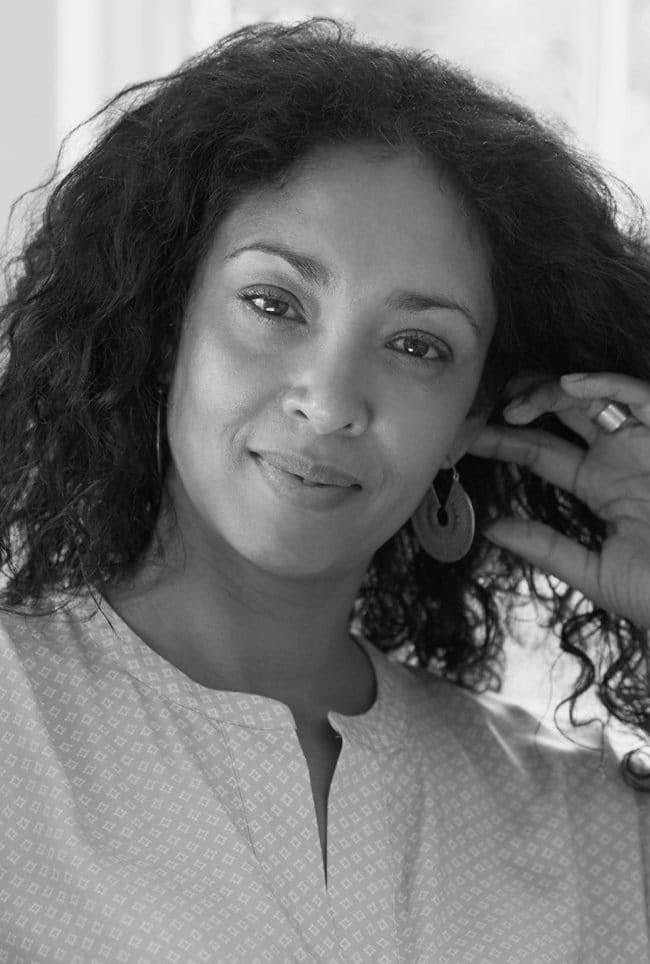 Woman with wavy hair