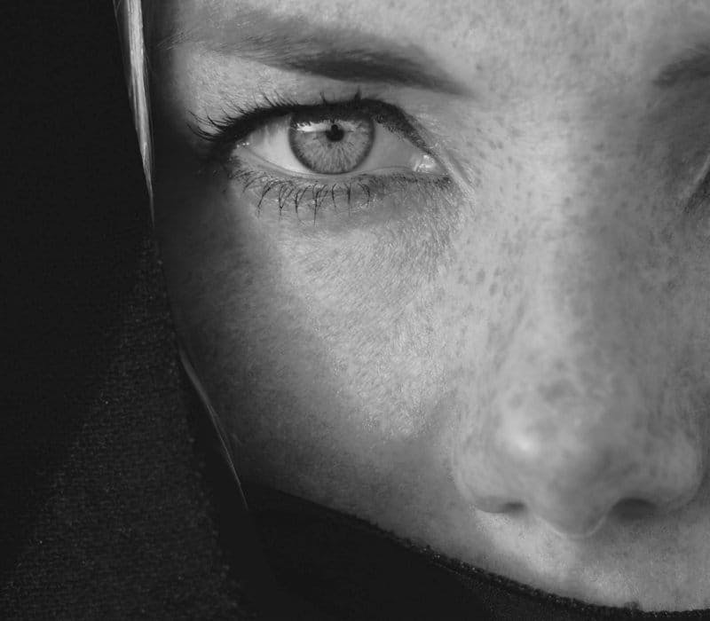 Close up of womans eye