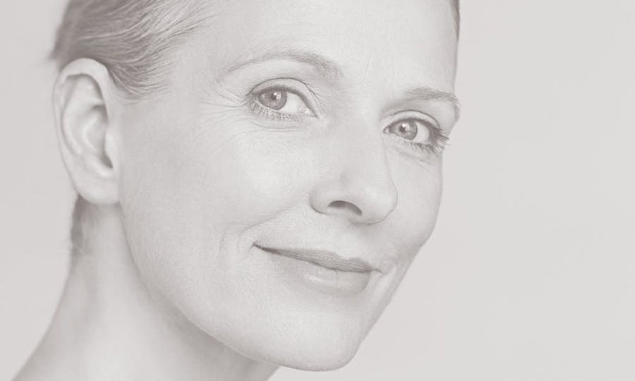 Beautiful middle aged woman smiling