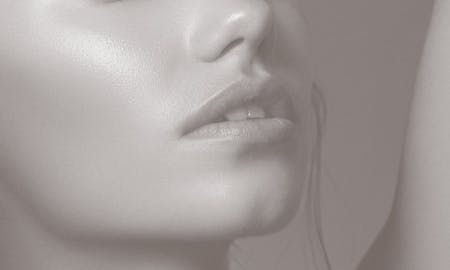 Close up of a woman's lips to show lip lift in Nashville.