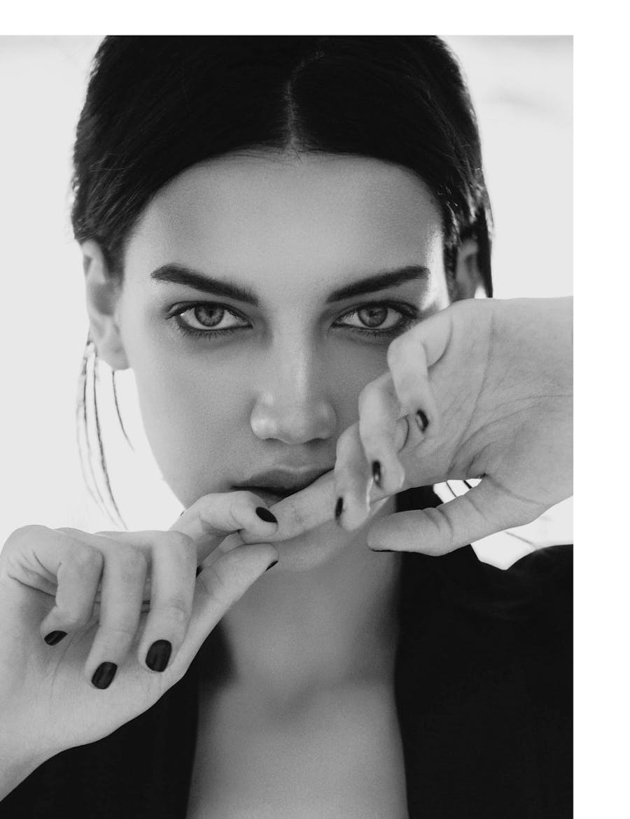 Woman showing off her hands and her microdermabrasion treatment in Nashville