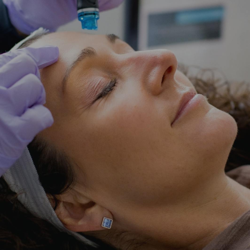 Women receiving Hydrafacial treatment