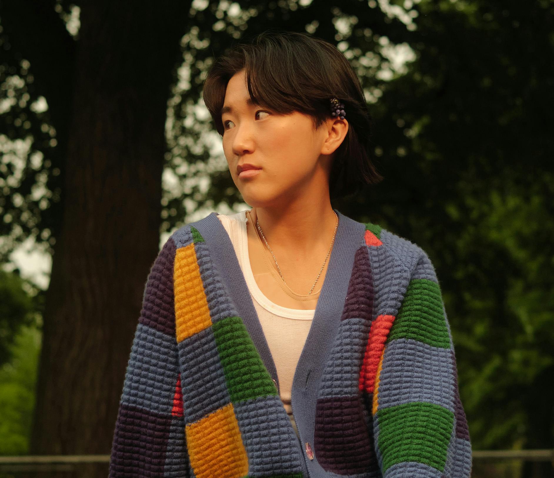 Person wearing sweater