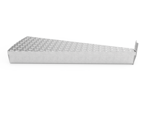 Trinnoverflate tåreplate spiraltrapp