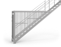 Cage on strings Eurostair Straight staircase 
