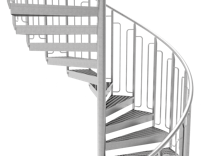 child safe railing with arcs