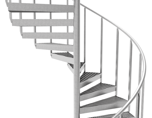 Spiraltrapp Industrirekkverk