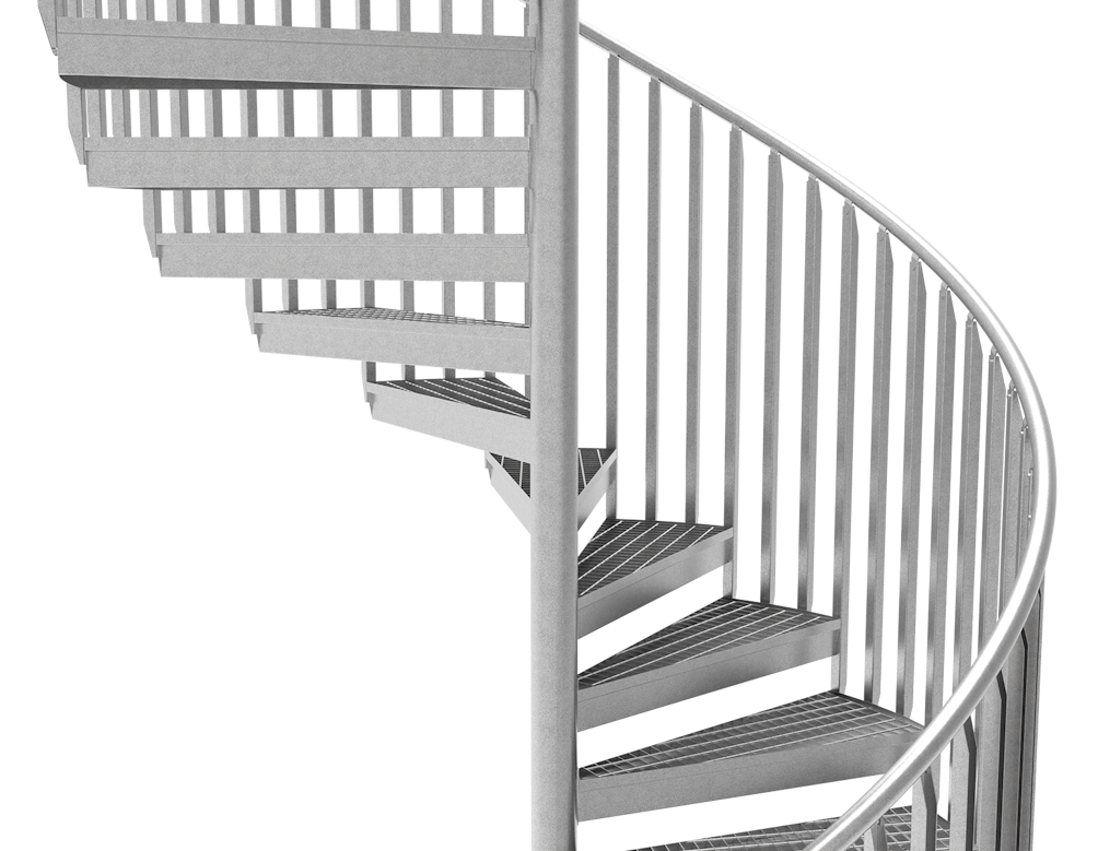 Siehe unsere Optionen für Spindeltreppen Standard – Eurostair GmbH