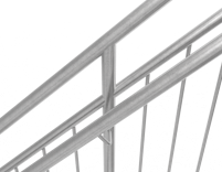 Hot-dip galvanized straight staircase inner handrail