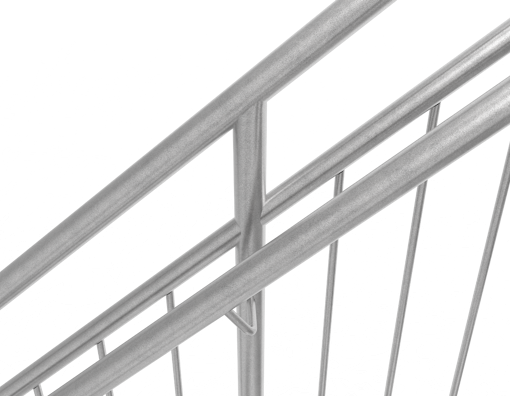 Hot-dip galvanized straight staircase inner handrail