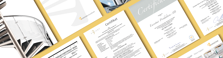 Brochures certificates documents