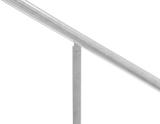 Freisteller eines verzinkten Treppenhandlaufs