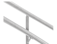 Inner handrail galvanized sprial staircase
