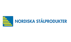 Nordiska Stålprodukter logotype Nordiska Stålprodukter logotype