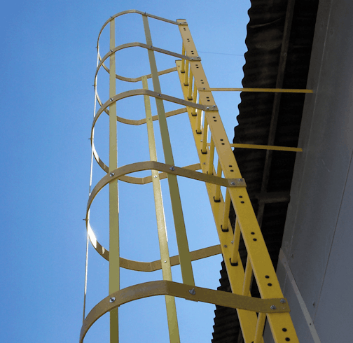 Stige i GRP plastrist Stige i GRP plastrist