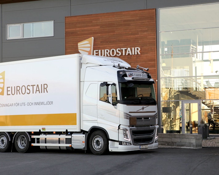 Eurostair lastbil säker leverans
