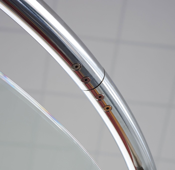 Detail picture hidden joints in exclusive spiral staircase