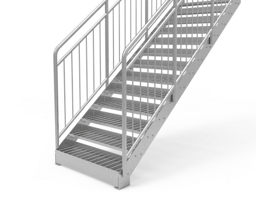 Gerade treppen kindersichere geländer