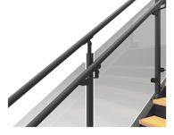 powder coated inner handrail