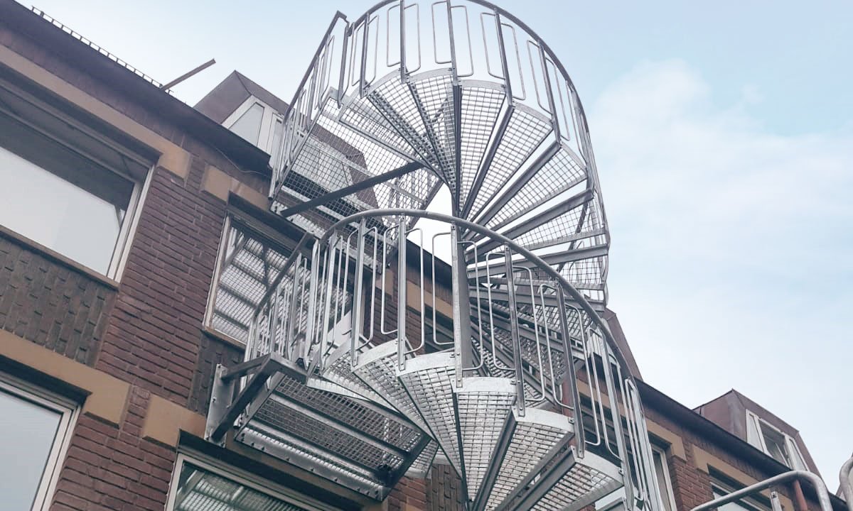 Spiral staircase outdoors