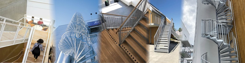 Spiral stairs and straight stairs from Eurostair