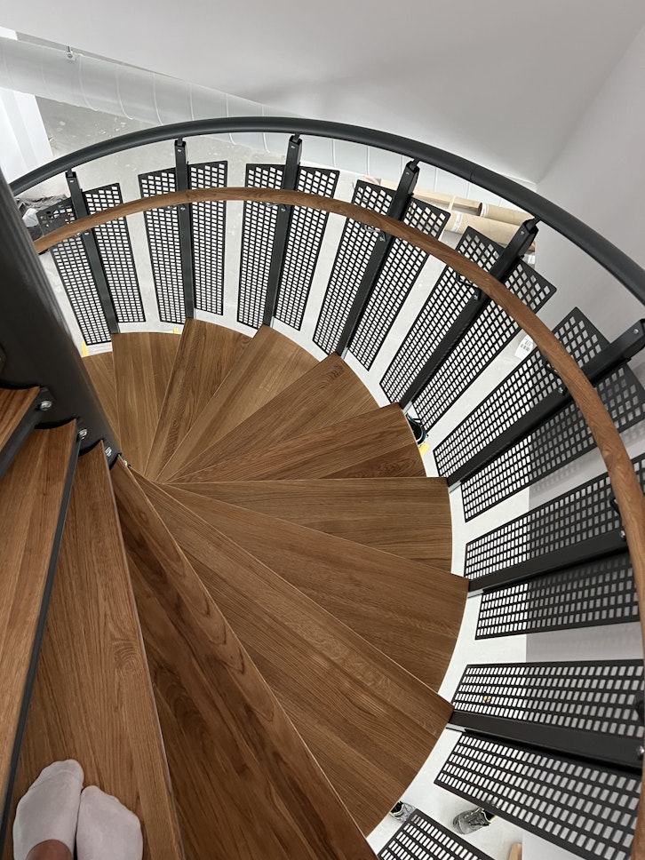 Eurostair premium spiraltrappa vy uppifrån Eurostair premium spiraltrappa vy uppifrån