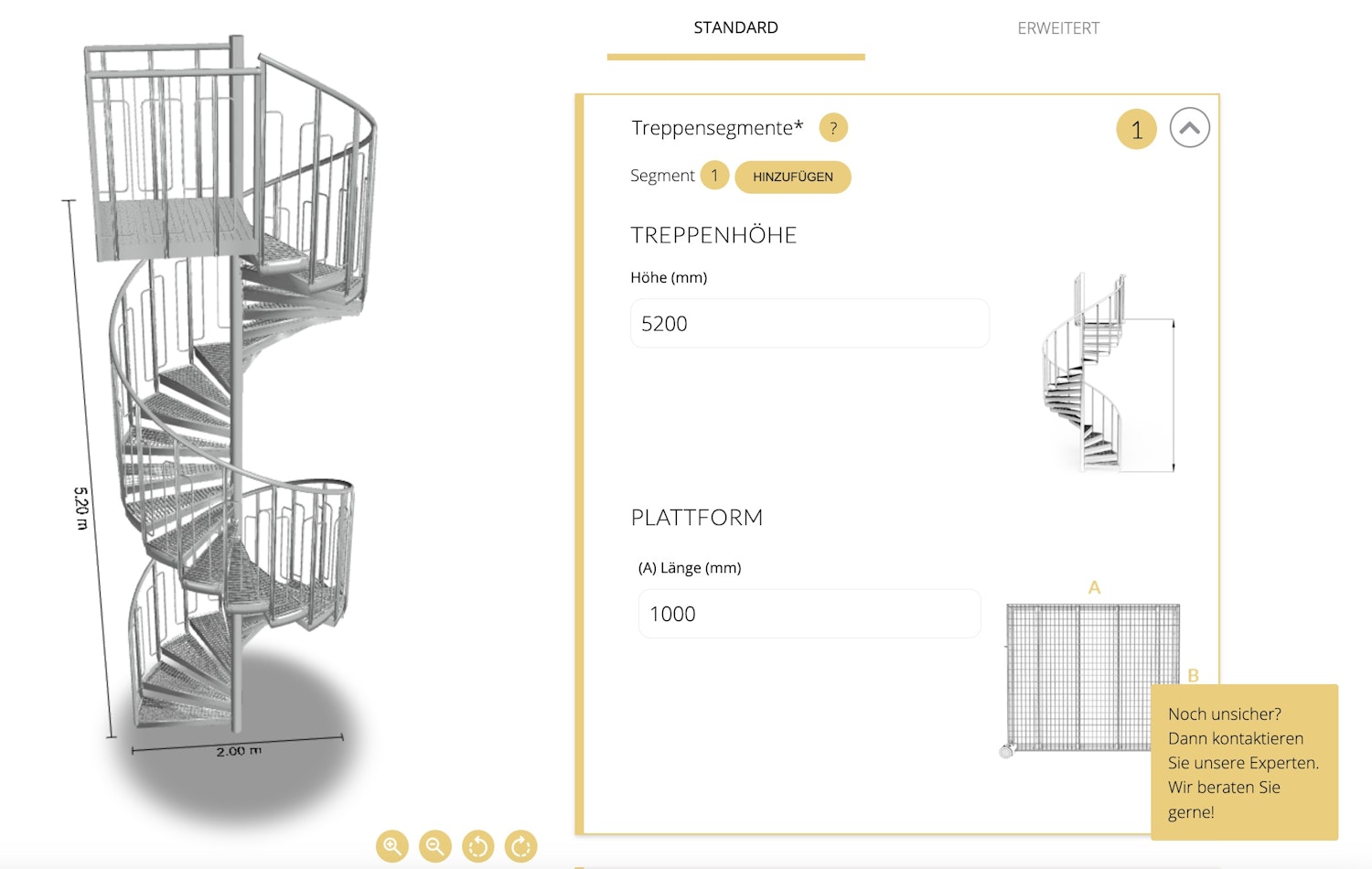 Revolutionäre Planung mit dem EUROSTAIR 3D-Konfigurator