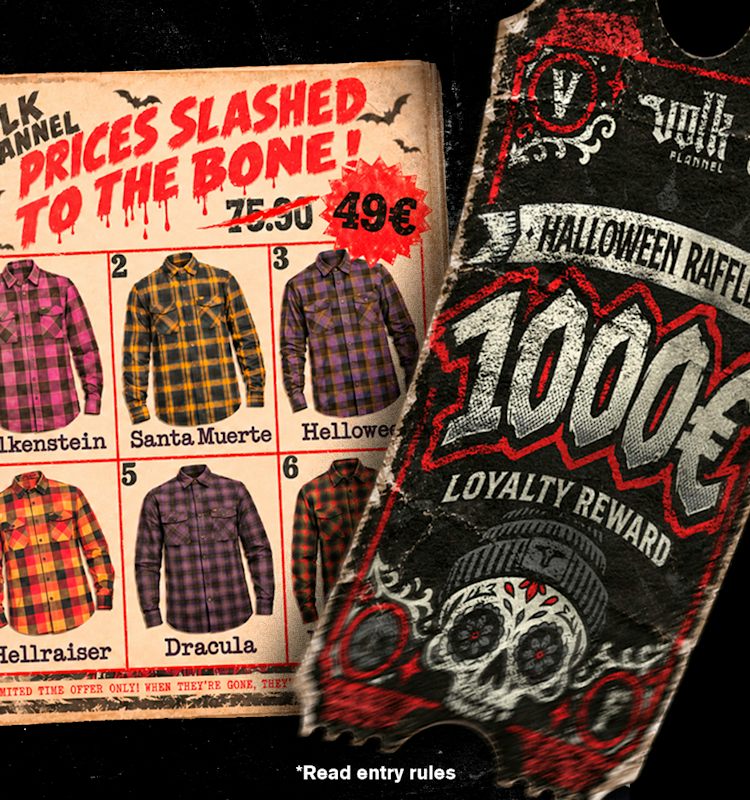 VOLK Flannel – Halloween offer and €1,000 loyalty points raffle