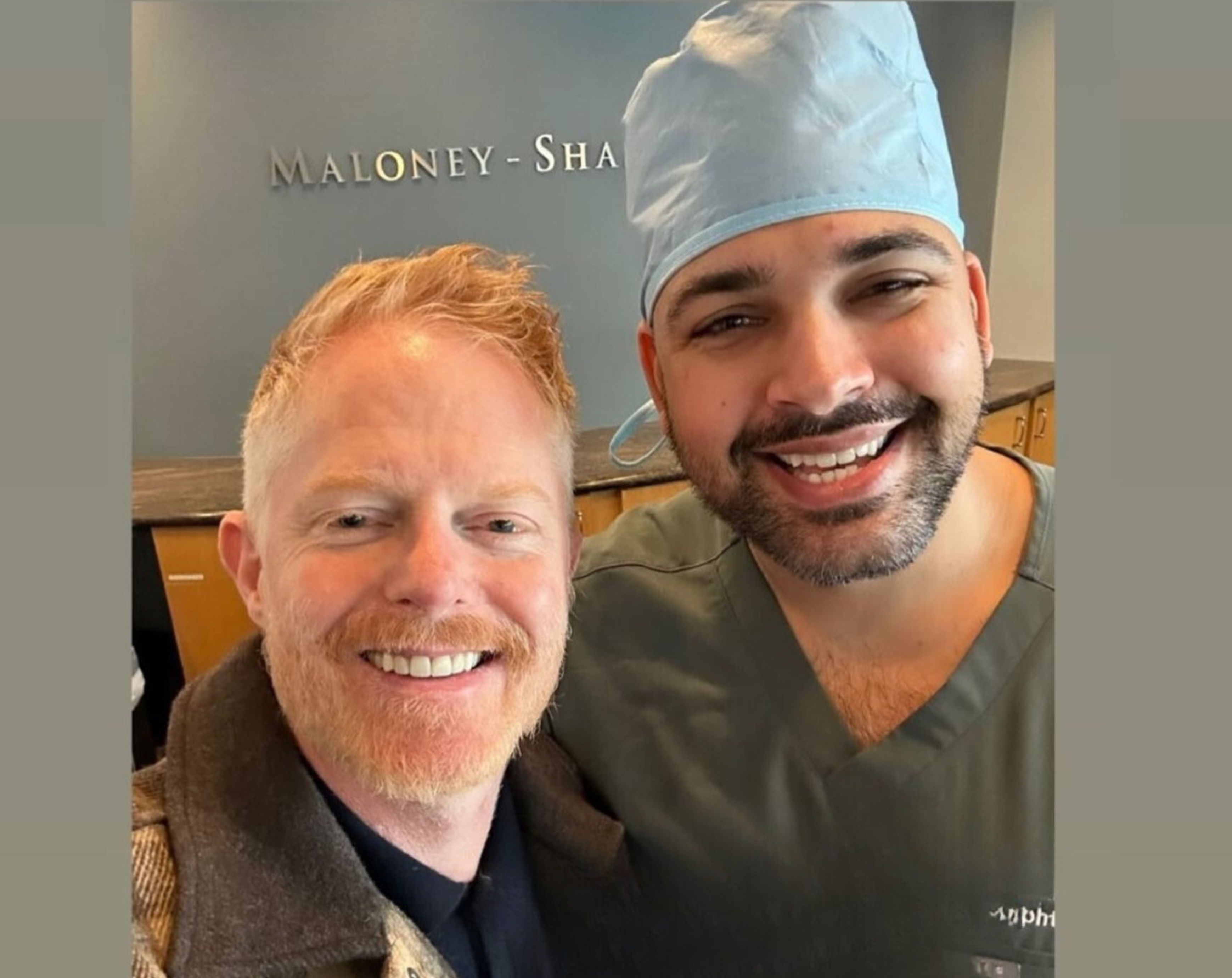 Jesse Tyler Ferguson with Dr. Hura