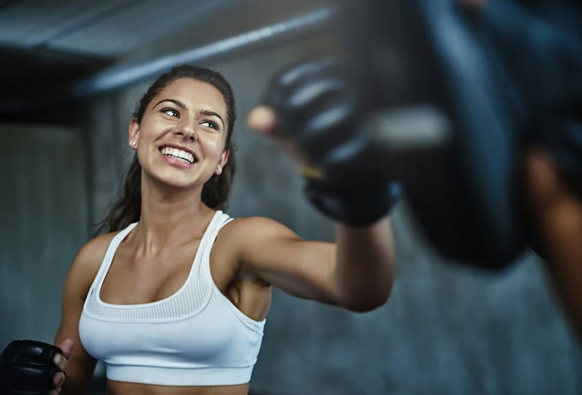 woman boxing