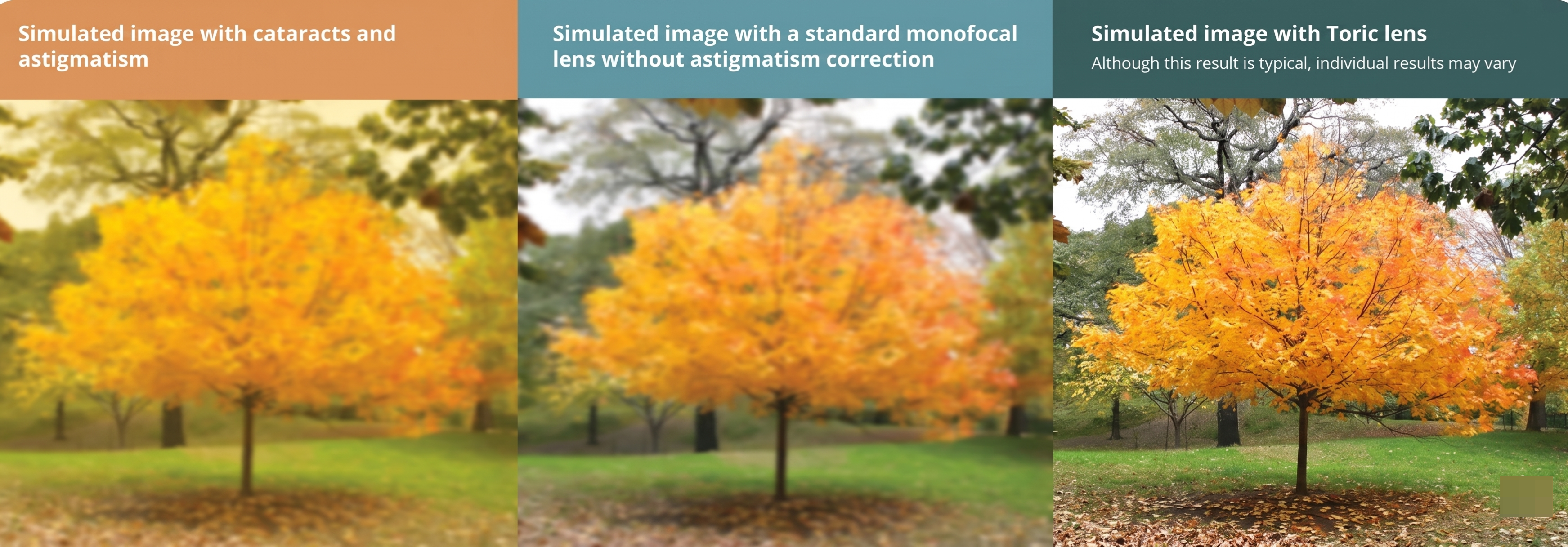 vision test with trees
