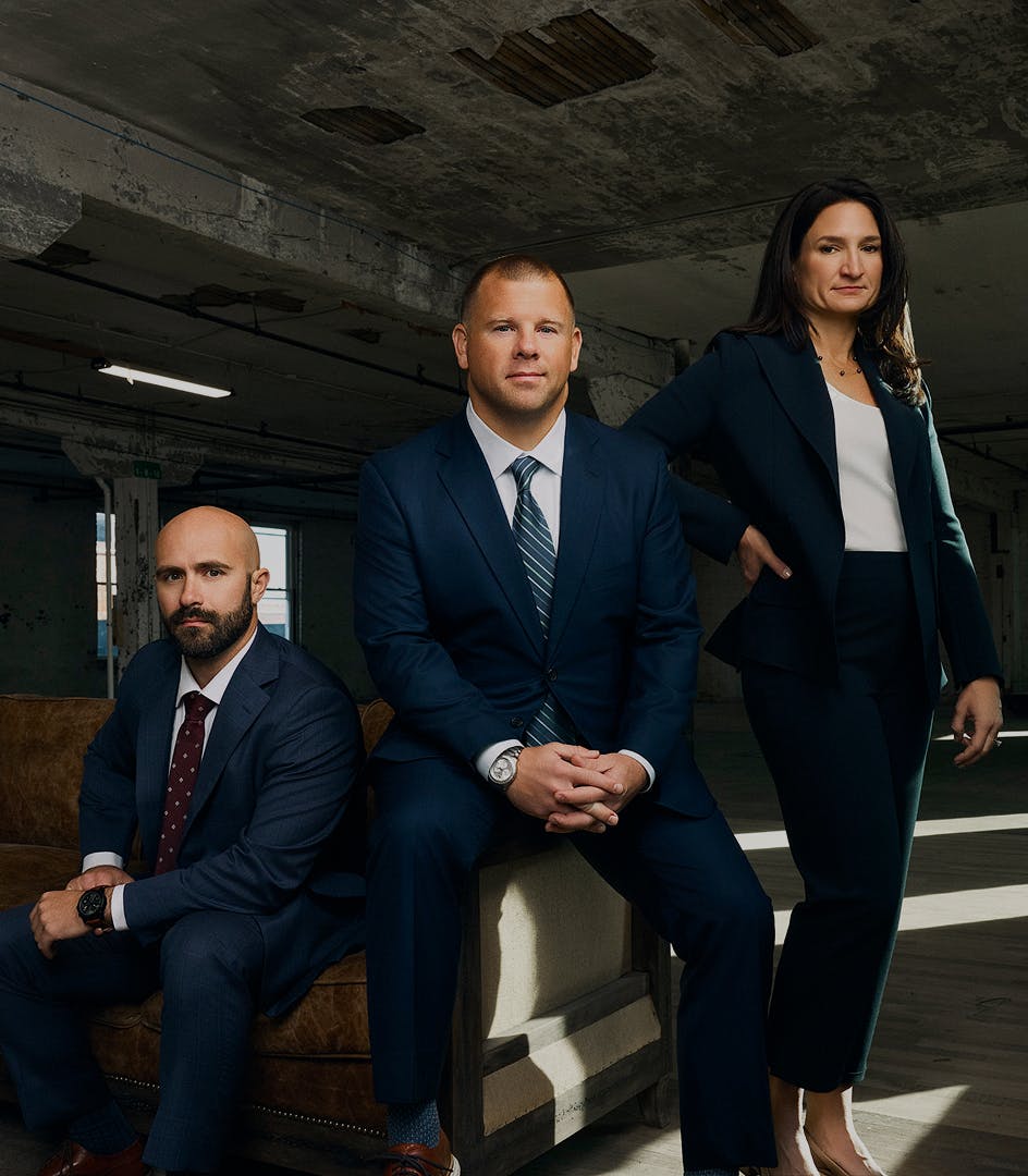 attorneys standing around