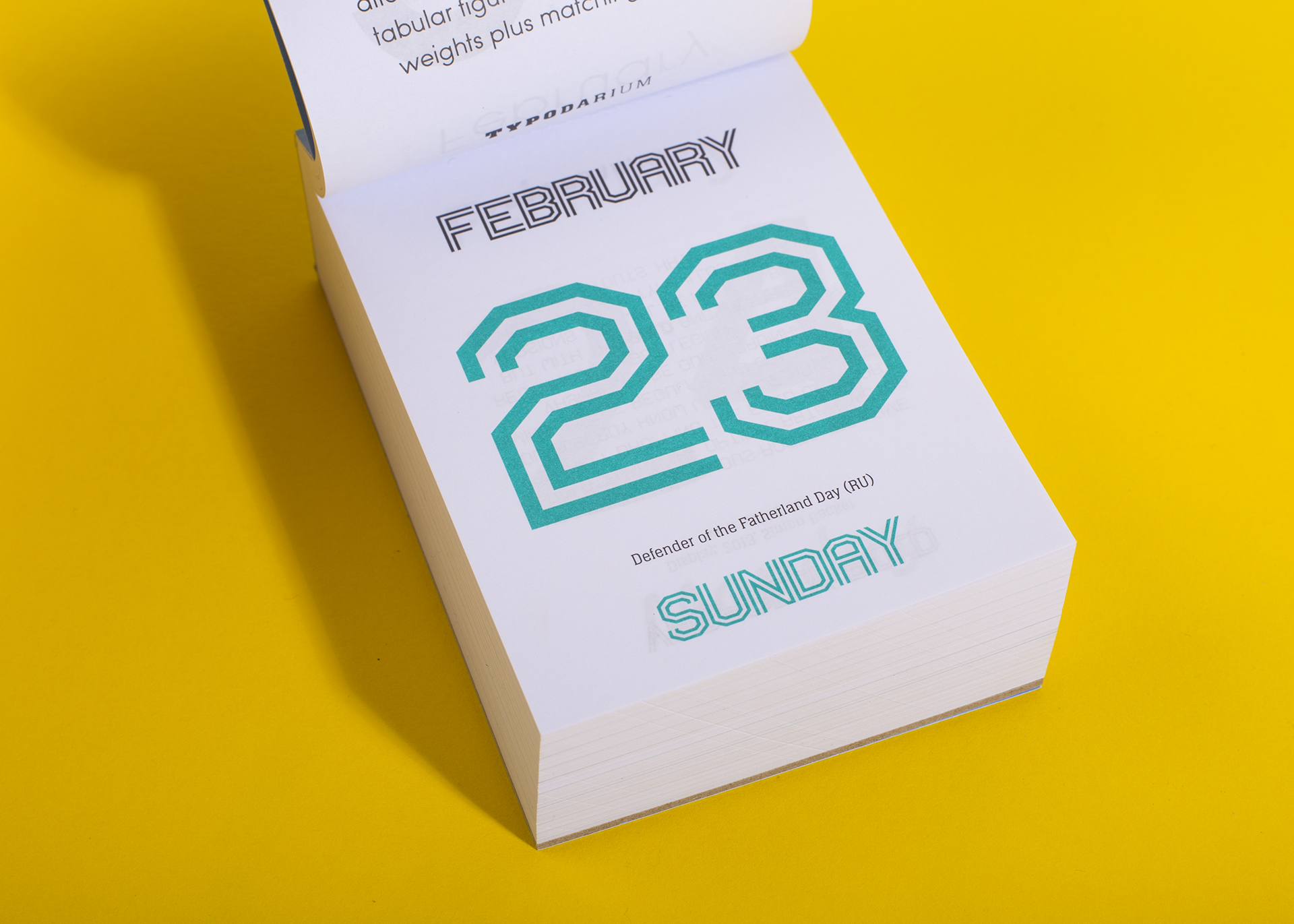 B2302 Typodarium CalendarContribution