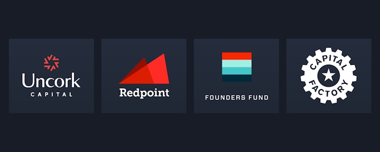 Logos of 4 companies that invested in Coder
