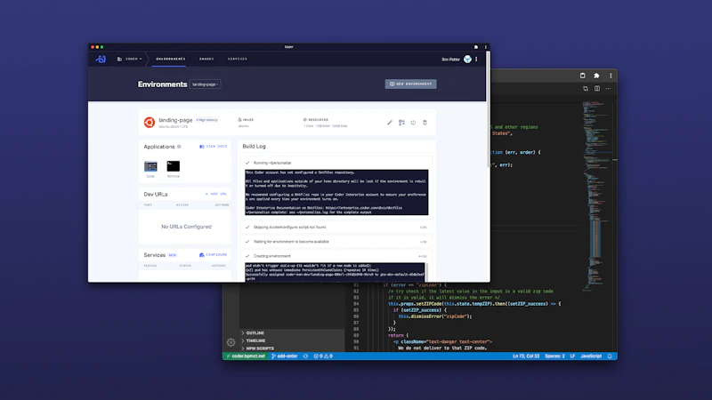 Coder Enterprise and code-server