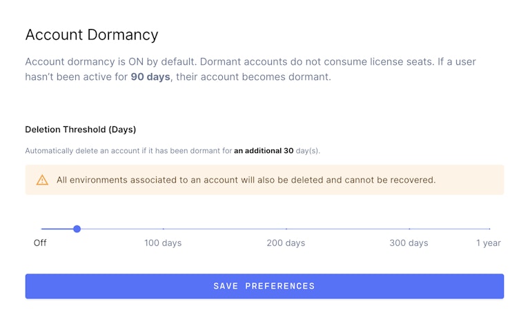 Dormant account threshold in Coder