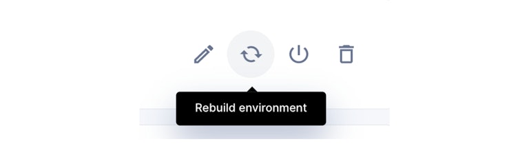 Rebuild icon in Coder