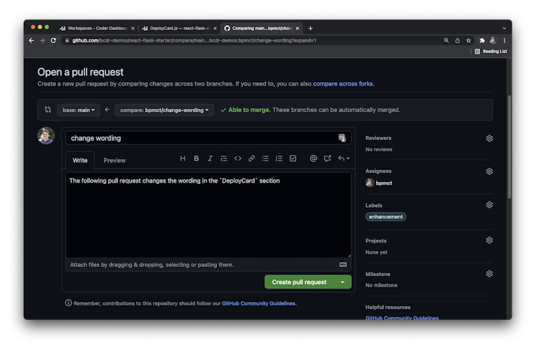 New pull request
