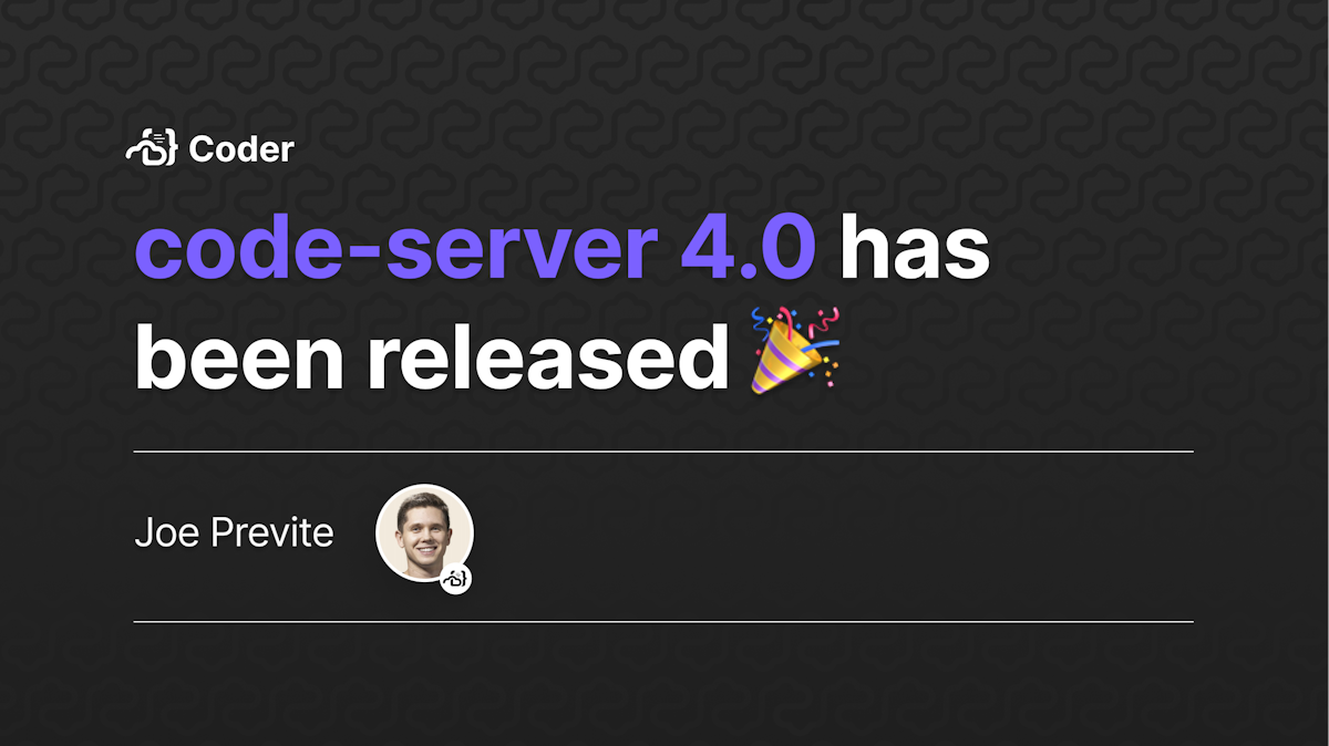 Code server 4 0 coder