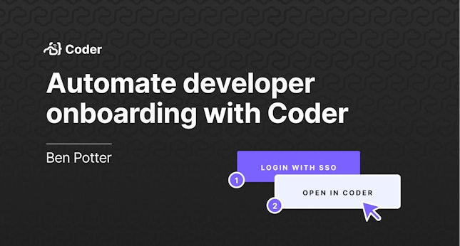 Onboarding with Coder