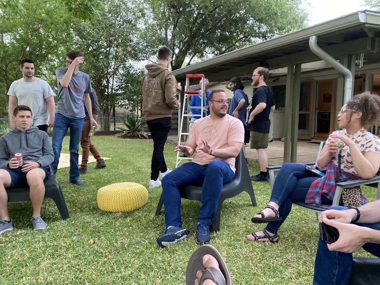 Mark's awesome backyard