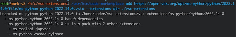 Air-gapped python marketplace VS Code private