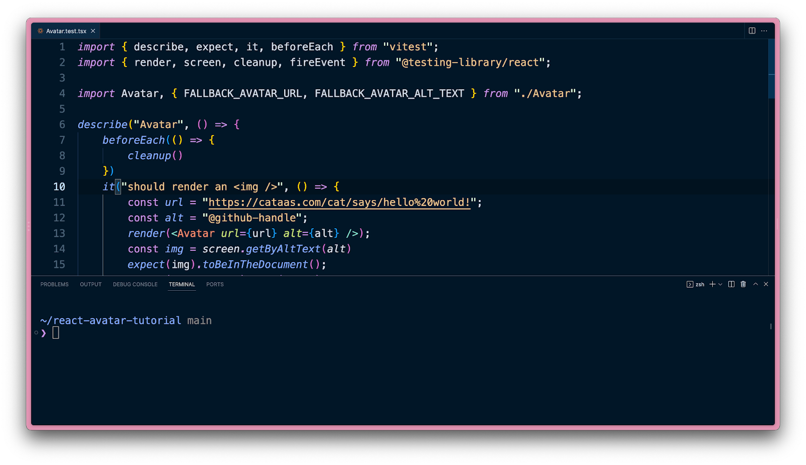 screenshot showing code-server IDE in Coder workspace