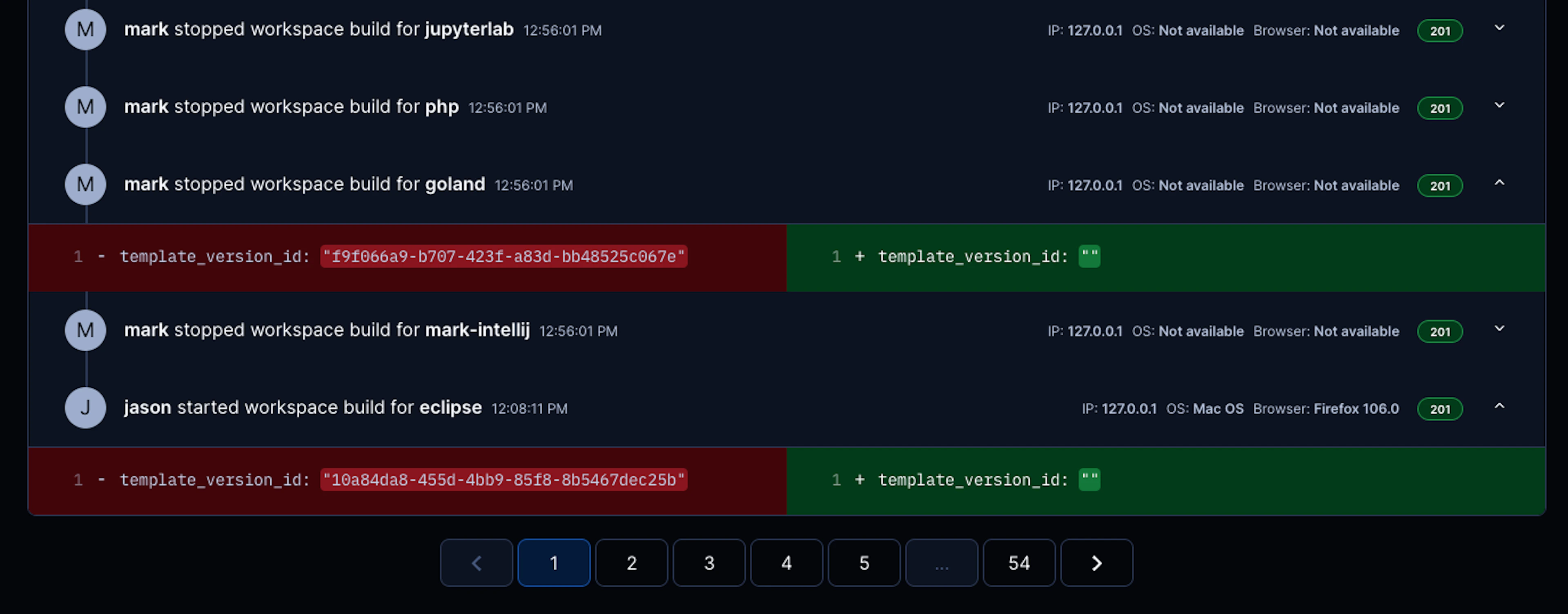 Coder v2 Enterprise feature: Audit logging