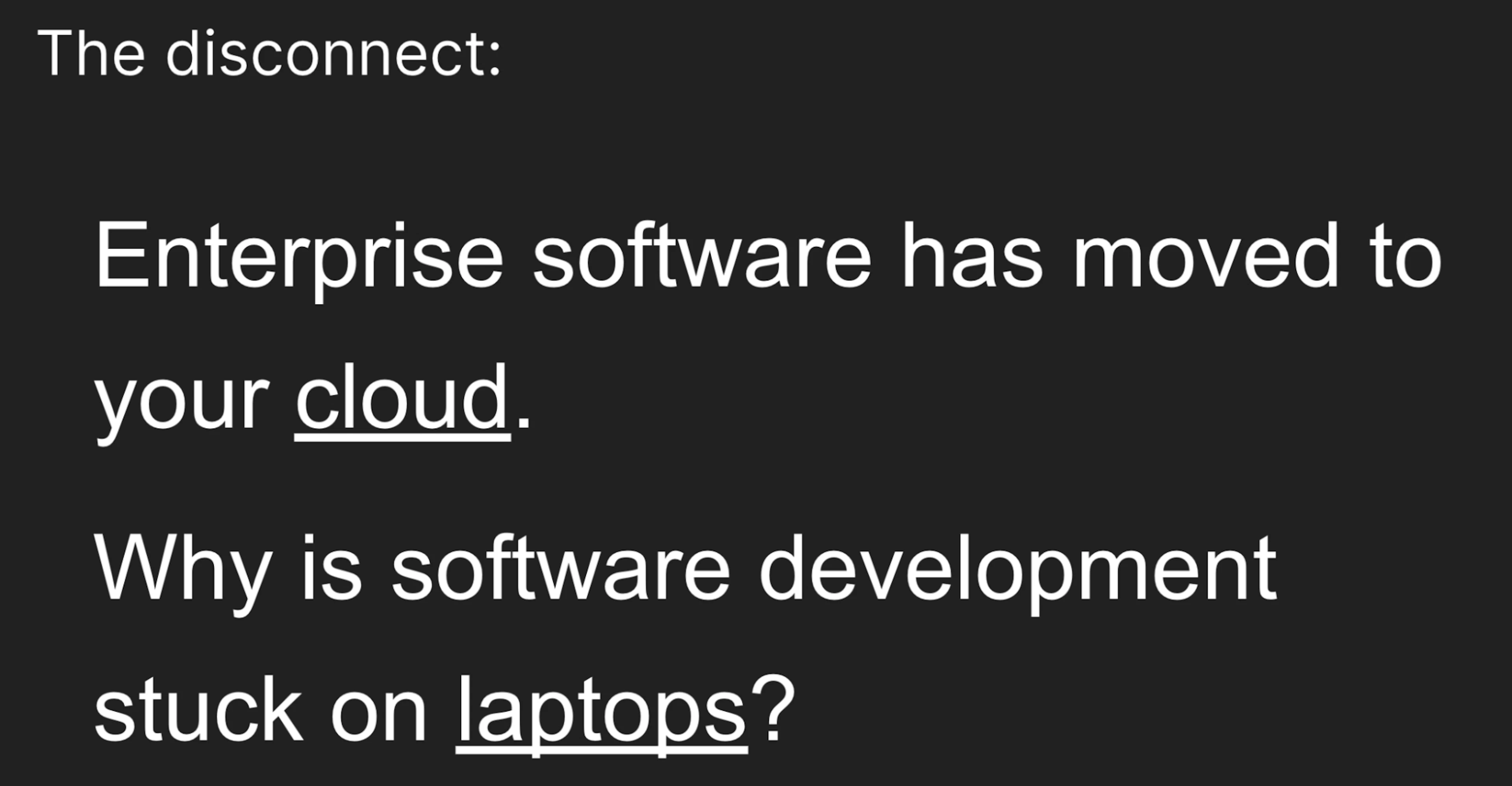 The first slide of Coder's pitch deck