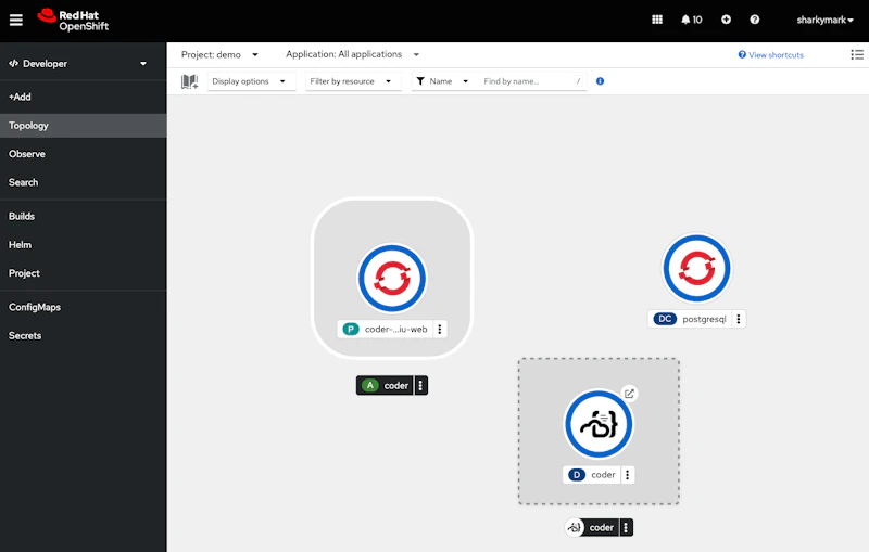 The OpenShift Console