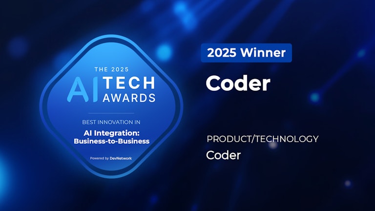 Coder wins 2025 AI Tech Award