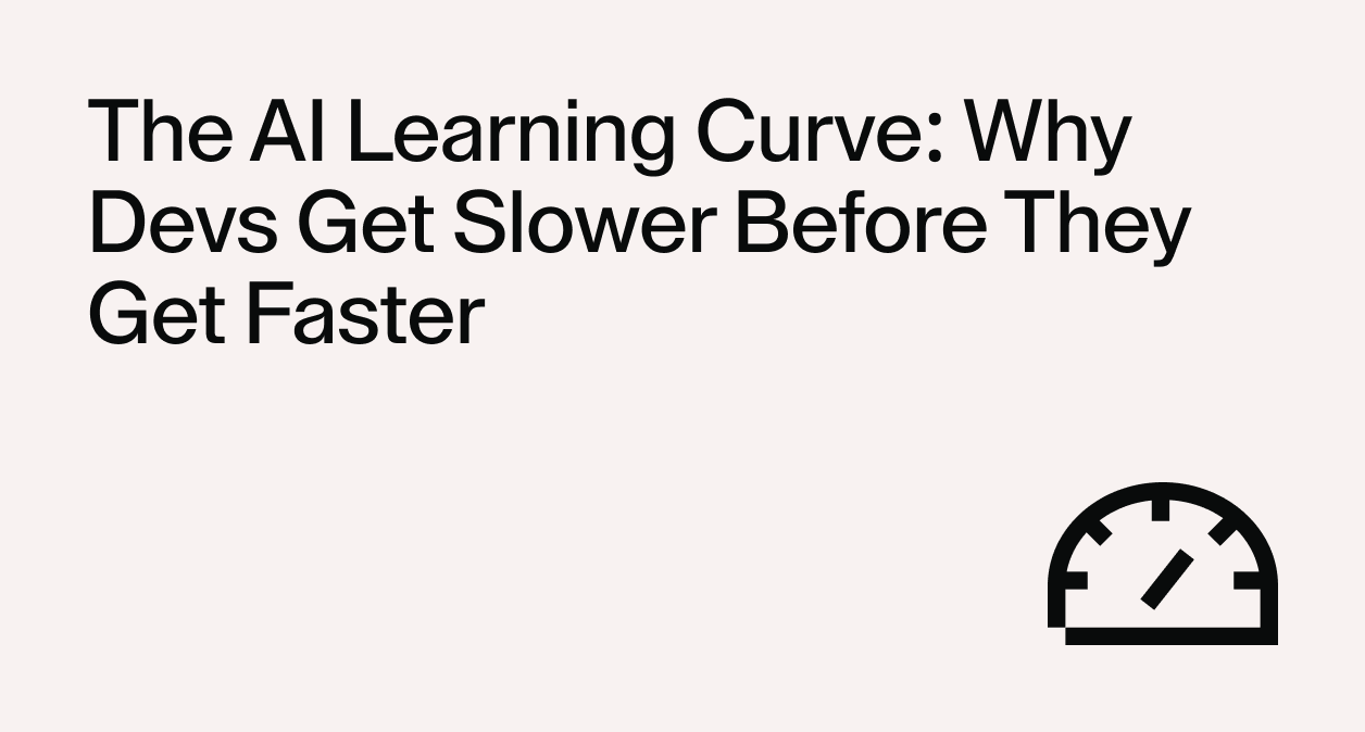 A blog post header image displaying a speed gauge and article title