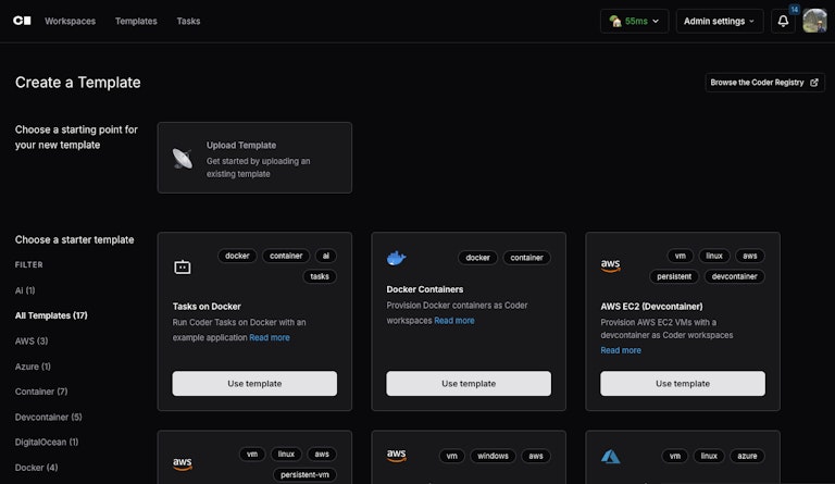 Coder Starter Templates