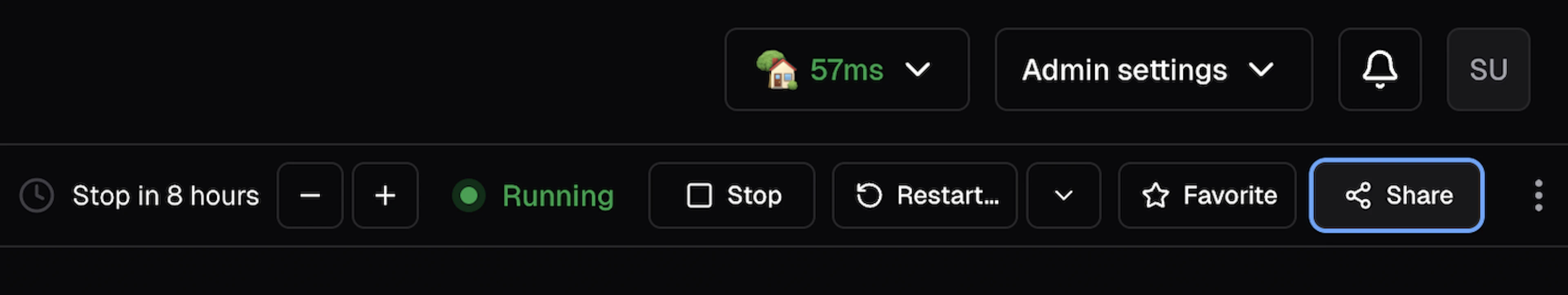 Workspace Sharing Button Highlight